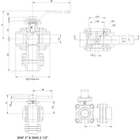 Inline Industries Ball Valve, 364